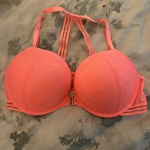 Victoria's Secret Coral Lace Bra